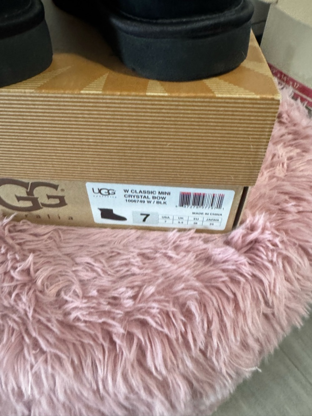 UGG Black Suede Mini Boots - Picture 4 of 4
